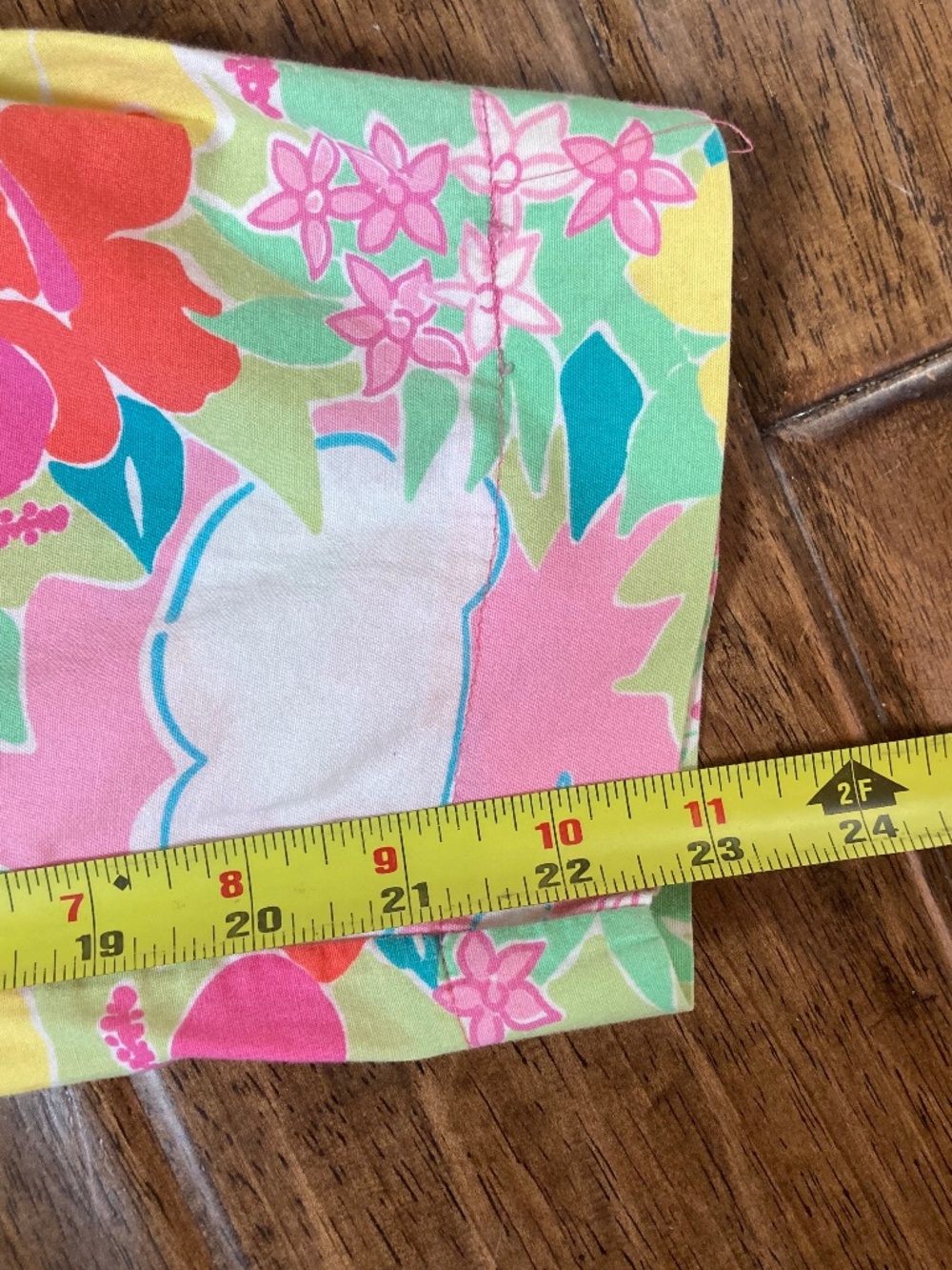 Lily Pulitzer White Tag Capris sz 14 Beach Tropical Floral Lightweight Resort - Picture 5 of 7